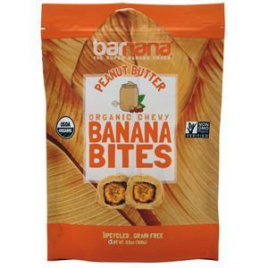 Barnana Organic Chewy Banana Bites Peanut Butter 3.5 oz