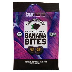 Barnana Organic Chewy Banana Bites Dark Chocolate 3.5 oz