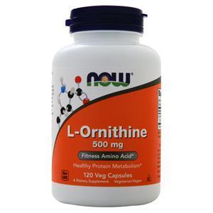 Now L-Ornithine (500mg)  120 vcaps