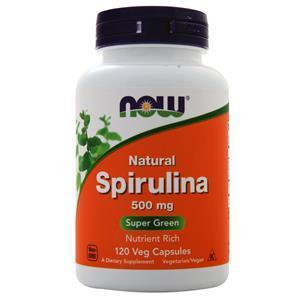 Now Spirulina - Natural  120 vcaps