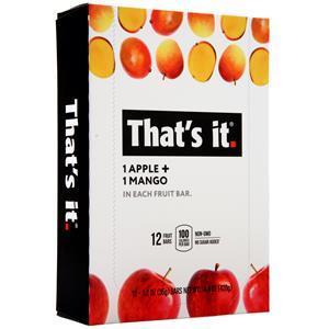 That's it Nutrition Fruit Bar Apple & Mango 12 bars