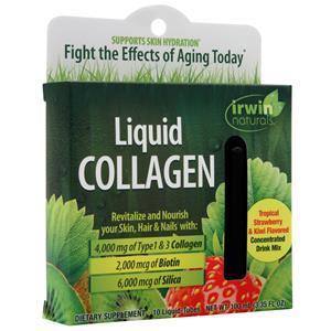 Irwin Naturals Liquid Collagen Tropical Strawberry & Kiwi 10 count