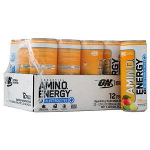 Optimum Nutrition Essential AMIN.O. Energy + Electrolytes RTD Mango Pineapple Limeade 12 cans