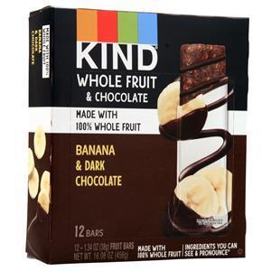 Kind Whole Fruit & Chocolate Bar Banana & Dark Chocolate 12 bars