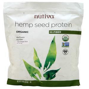 Nutiva Organic Hemp Seed Protein Hi-Fiber  3 lbs