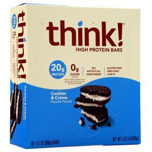 Think Thin High Protein Bar Cookies & Creme 10 bars