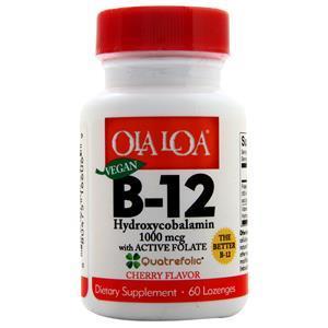 Ola Loa B-12 with Active Folate - Vegan Cherry 60 lzngs