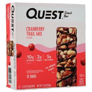 Quest Nutrition Quest Snack Bar Cranberry Trail Mix 12 bars