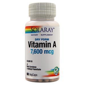 Solaray Vitamin A (7,600mcg)  60 vcaps