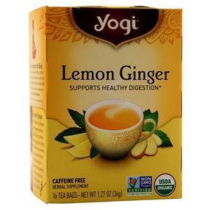 Yogi Lemon Ginger Tea Caffeine Free 16 pckts