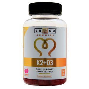 Zhou K2 + D3 Gummies Strawberry 60 gummy