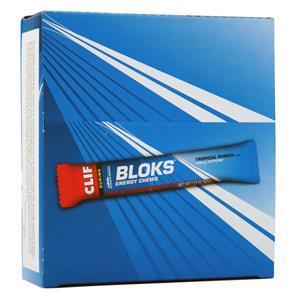 Clif Bar Bloks Energy Chews Tropical Punch with Caffeine 18 pckts