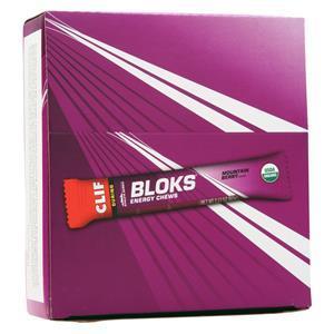 Clif Bar Bloks Energy Chews Mountain Berry 18 pckts