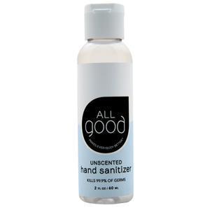 All Good Hand Sanitizer Gel Unscented 2 fl.oz