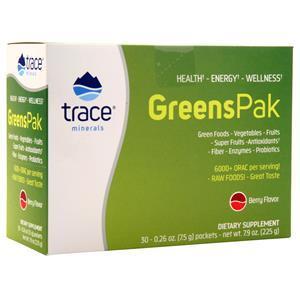 Trace Minerals Research Greens Pak Berry 30 pckts