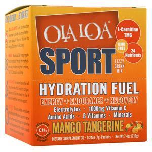 Ola Loa Sport Hydration Fuel Drink Mix Mango Tangerine 30 pckts