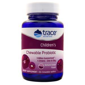 Trace Minerals Research Children's Chewable Probiotic Natural Grape 30 wafrs