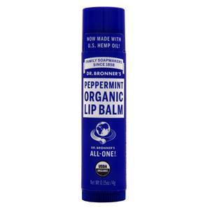 Dr. Bronner's Organic Lip Balm Peppermint 0.15 oz