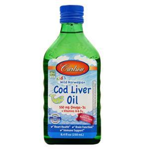 Carlson Kid's Wild Norwegian Cod Liver Oil Bubble Gum 8.4 fl.oz