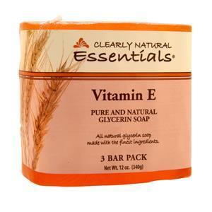 Clearly Natural Pure and Natural Glycerin Soap Vitamin E - 3 Bar Pack 12 oz