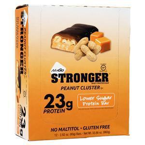 Nugo Nutrition NuGo Stronger Bar Peanut Cluster 12 bars