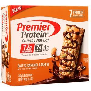 Premier Nutrition Premier Protein Crunchy Nut Bar Salted Caramel Cashew 7 bars