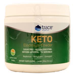 Trace Minerals Research Keto Electrolyte Powder Lemon Lime 330 grams