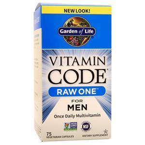 Garden Of Life Vitamin Code - Raw One for Men  75 vcaps