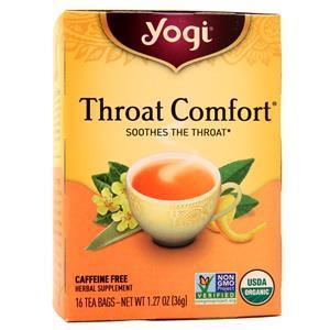 Yogi Throat Comfort Tea Caffeine Free 16 pckts