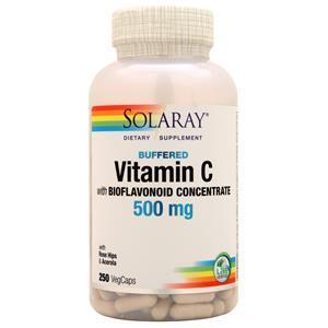 Solaray Buffered Vitamin C with Bioflavonoid Concentrate (500mg)  250 vcaps