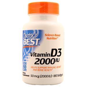 Doctor's Best Vitamin D3 (2000IU)  180 sgels