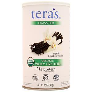 Tera's Whey Grass Fed Organic Whey Protein Bourbon Vanilla 12 oz