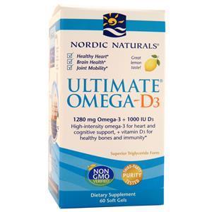 Nordic Naturals Ultimate Omega-D3  60 sgels