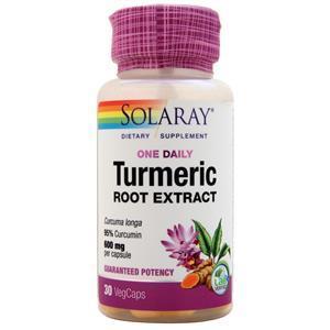 Solaray Turmeric Root Extract - One Daily  30 vcaps