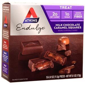 Atkins Endulge Candy Milk Chocolate Caramel Squares 15 pckts