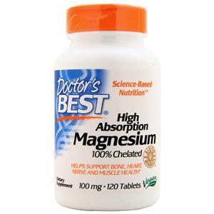 Doctor's Best High Absorption Magnesium  120 tabs