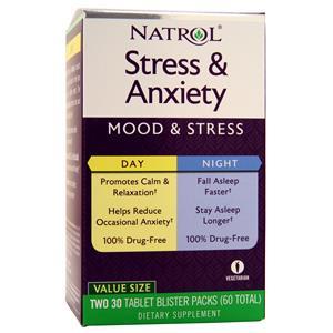 Natrol Stress and Anxiety Day and Night  60 tabs