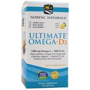 Nordic Naturals Ultimate Omega-D3 Lemon 120 sgels