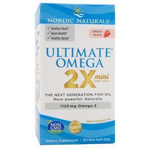 Nordic Naturals Ultimate Omega 2X Mini Strawberry 60 sgels