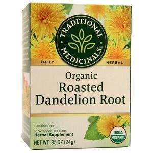 Traditional Medicinals Organic Herbal Tea Roasted Dandelion Root 16 pckts