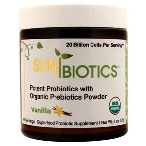 Windy City Organics SunBiotics - Potent Probiotics with Organic Prebiotics Powder Vanilla 2 oz