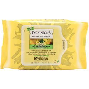 Dickinson's Original Witch Hazel Cleansing Cloths Refreshingly Clean - Fragrance Free 25 count