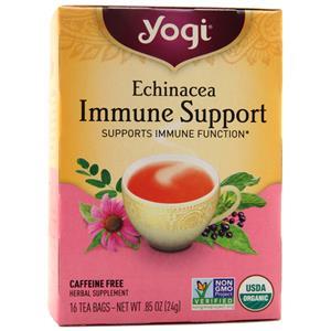 Yogi Echinacea Immune Support Tea Caffeine Free 16 pckts