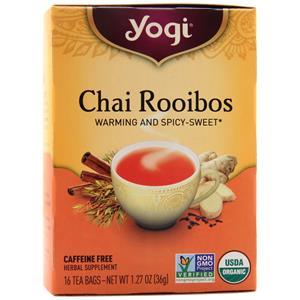 Yogi Chai Rooibos Tea Caffeine Free 16 pckts