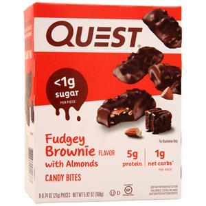 Quest Nutrition Quest Candy Bites Fudgey Brownie with Almonds 8 count