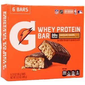 Gatorade Recover Whey Protein Bar Chocolate Caramel 6 bars