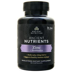 Ancient Nutrition Ancient Nutrients - Zinc + Probiotics  30 caps