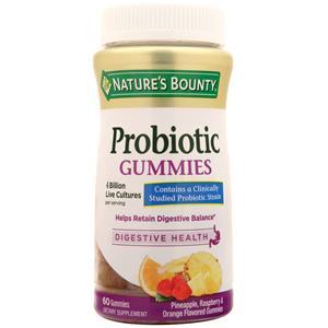 Nature's Bounty Probiotic Gummies Pineapple, Raspberry & Orange 60 gummy