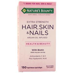 Nature's Bounty Optimal Solutions Hair, Skin & Nails - Extra Strength  150 sgels