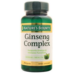 Nature's Bounty Ginseng Complex  75 caps